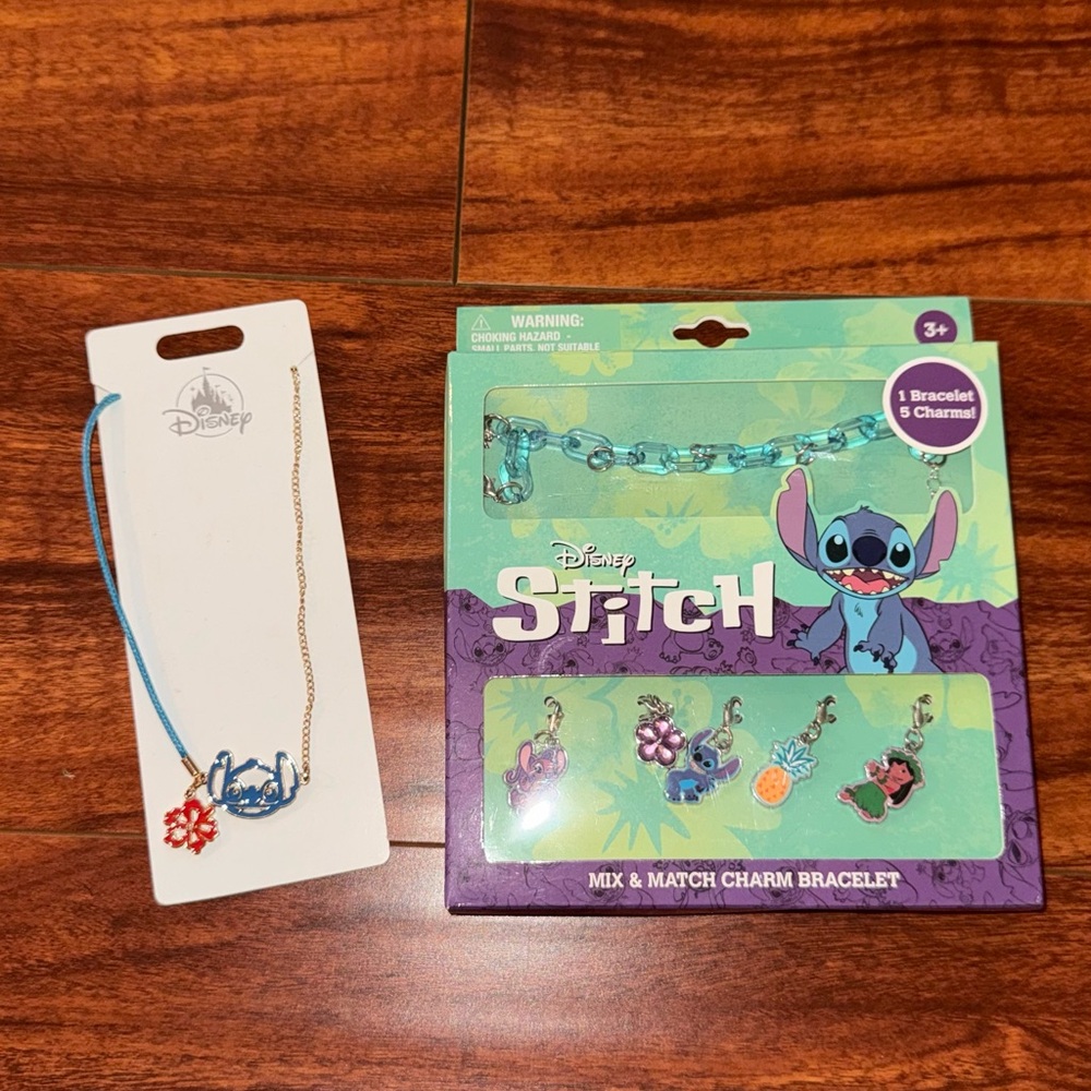 Disney Stitch Mix & Match Charm Bracelet Set